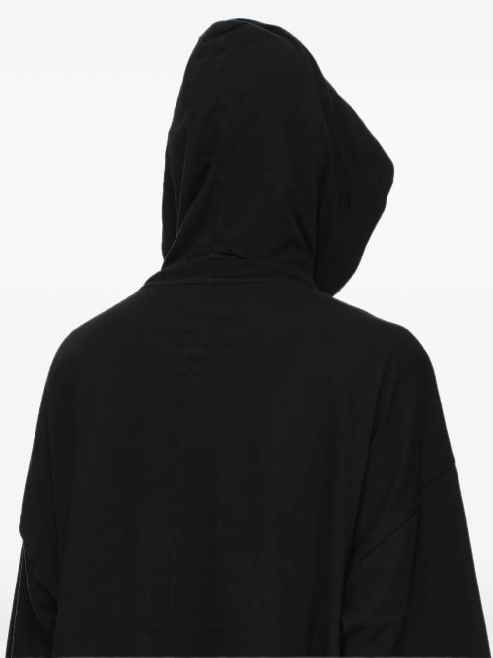Rick Owens DRKSHDW Hoodie met gelaagde mouw Zwart