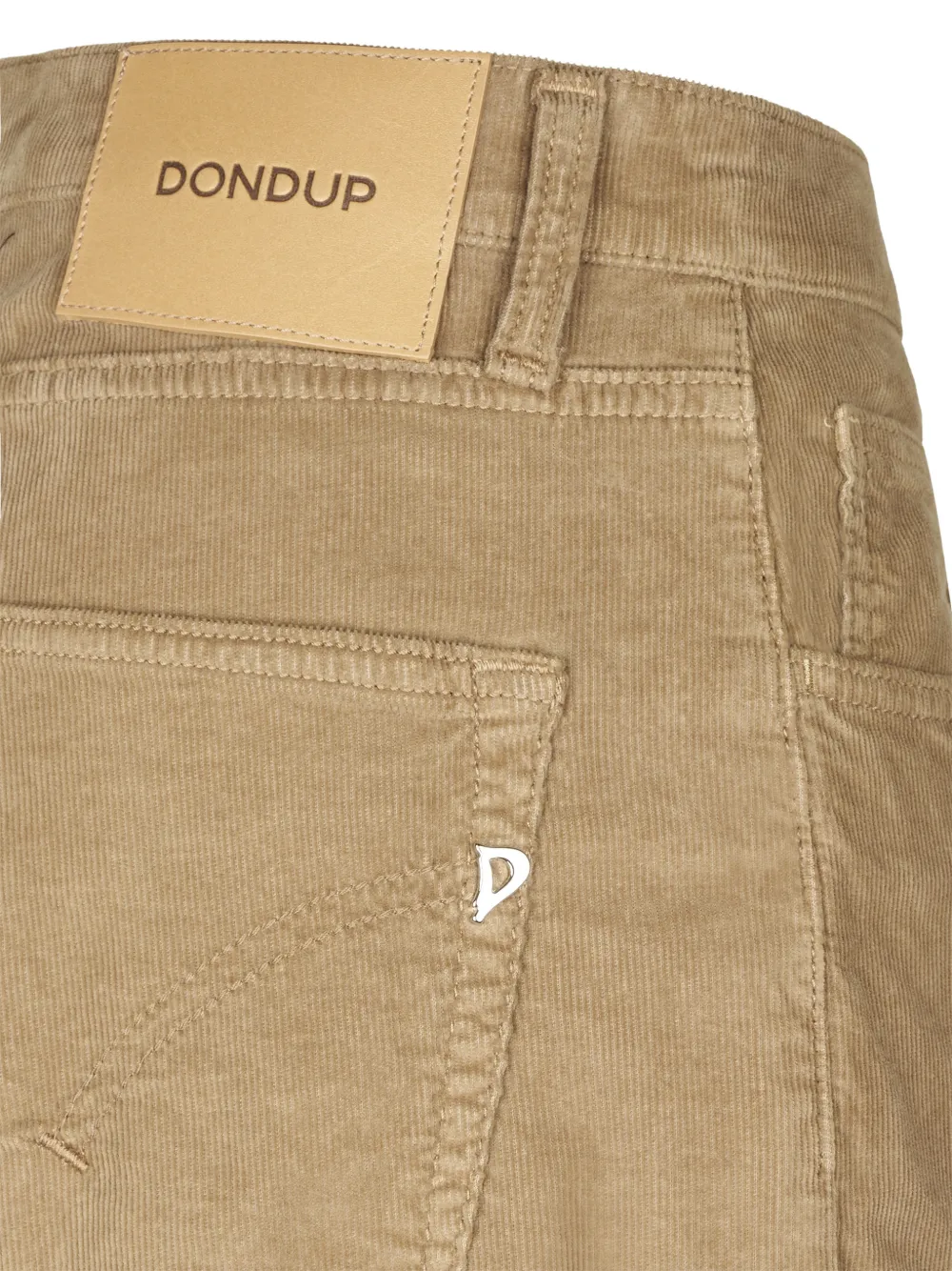 DONDUP corduroy straight-leg trousers Beige