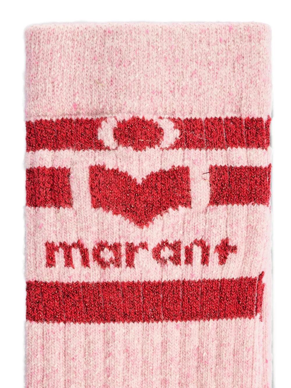 ISABEL MARANT Sokken met intarsia logo Roze