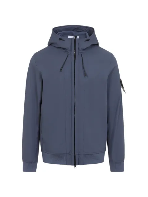 Stone Island logo-patch hooded jacket