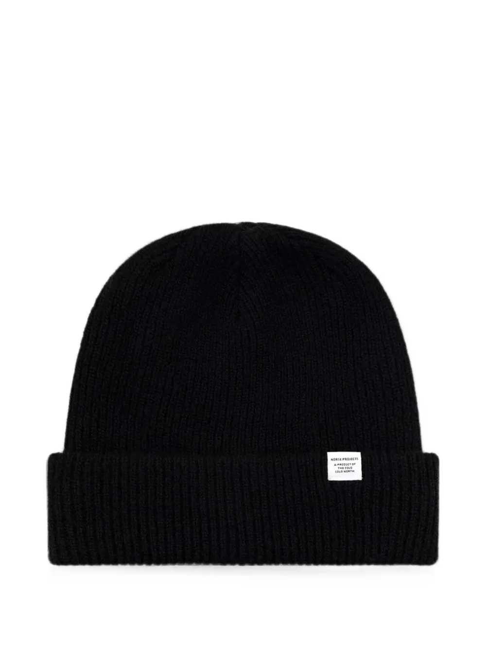 Norse Projects Norse Ribbed-knit Beanie Hat In Black