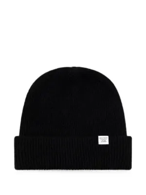 Acne Studios ロゴ カシミアビーニー | ブラック | FARFETCH JP