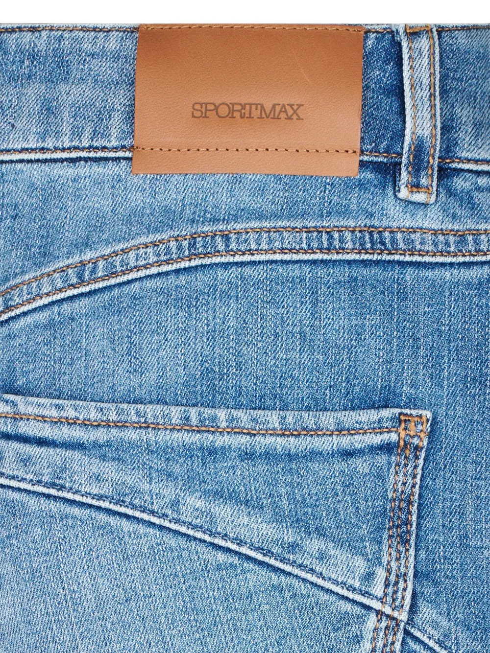 Sportmax Jeans met verwassen-effect Blauw