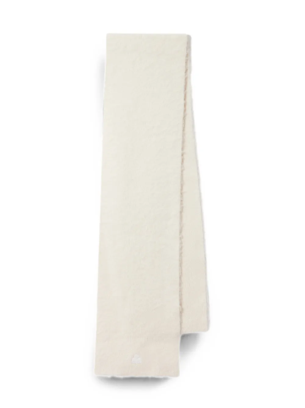 ISABEL MARANT Firny gebreide sjaal met geborduurd logo Beige