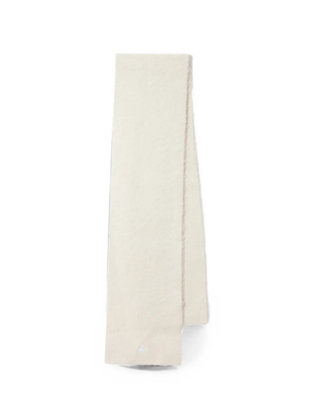 ISABEL MARANT Firny embroidered-logo knitted scarf - Toni neutri