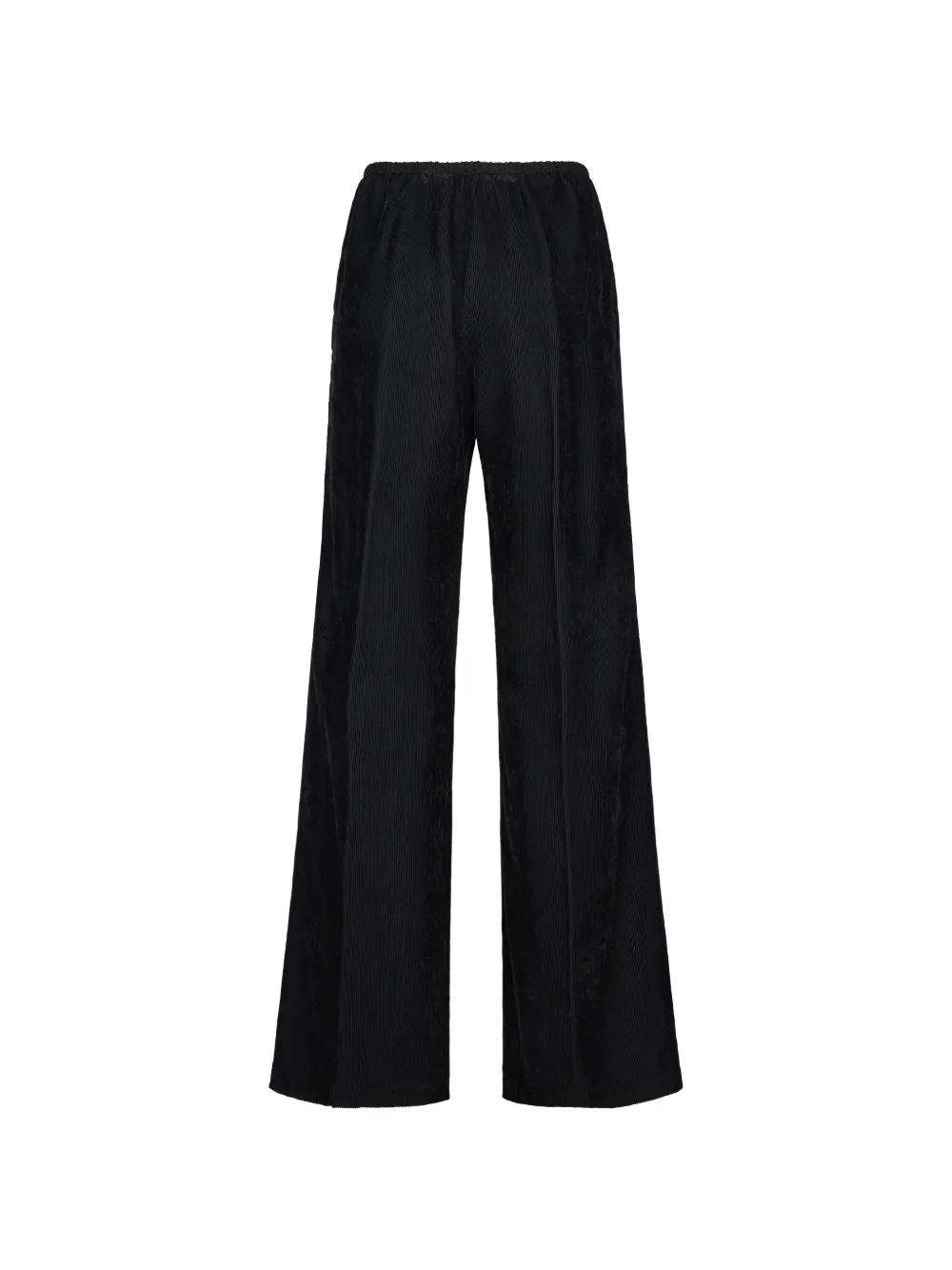 Forte Broek met wijde pijpen en plissé-effect Zwart