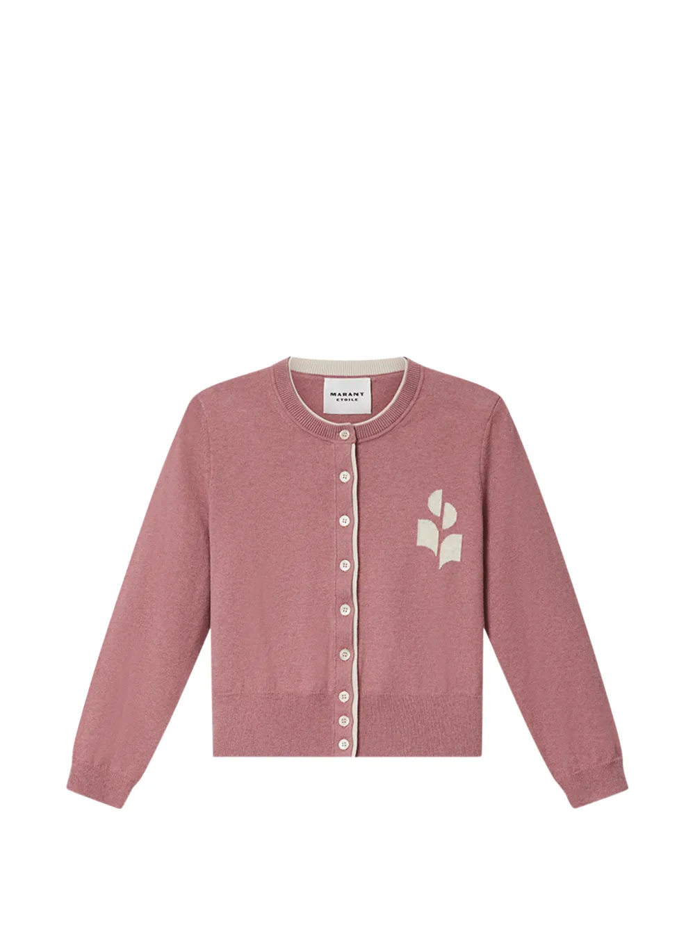 MARANT ÉTOILE Cardigan Parly con applicazione - Rosa