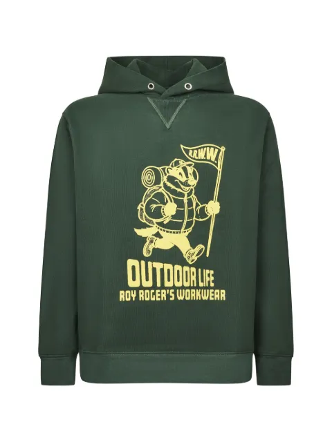 Roy Rogers Workwear graphic-print hoodie