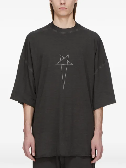 Rick Owens DRKSHDW Pentagram-print oversized T-shirt