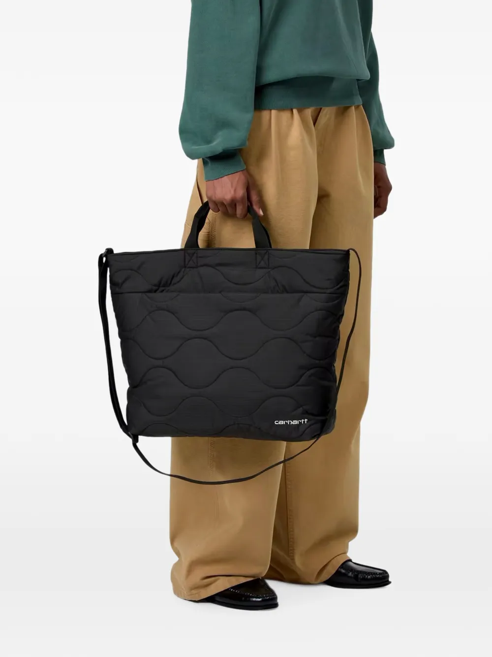 Carhartt WIP Skye gewatteerde ripstop shopper Zwart