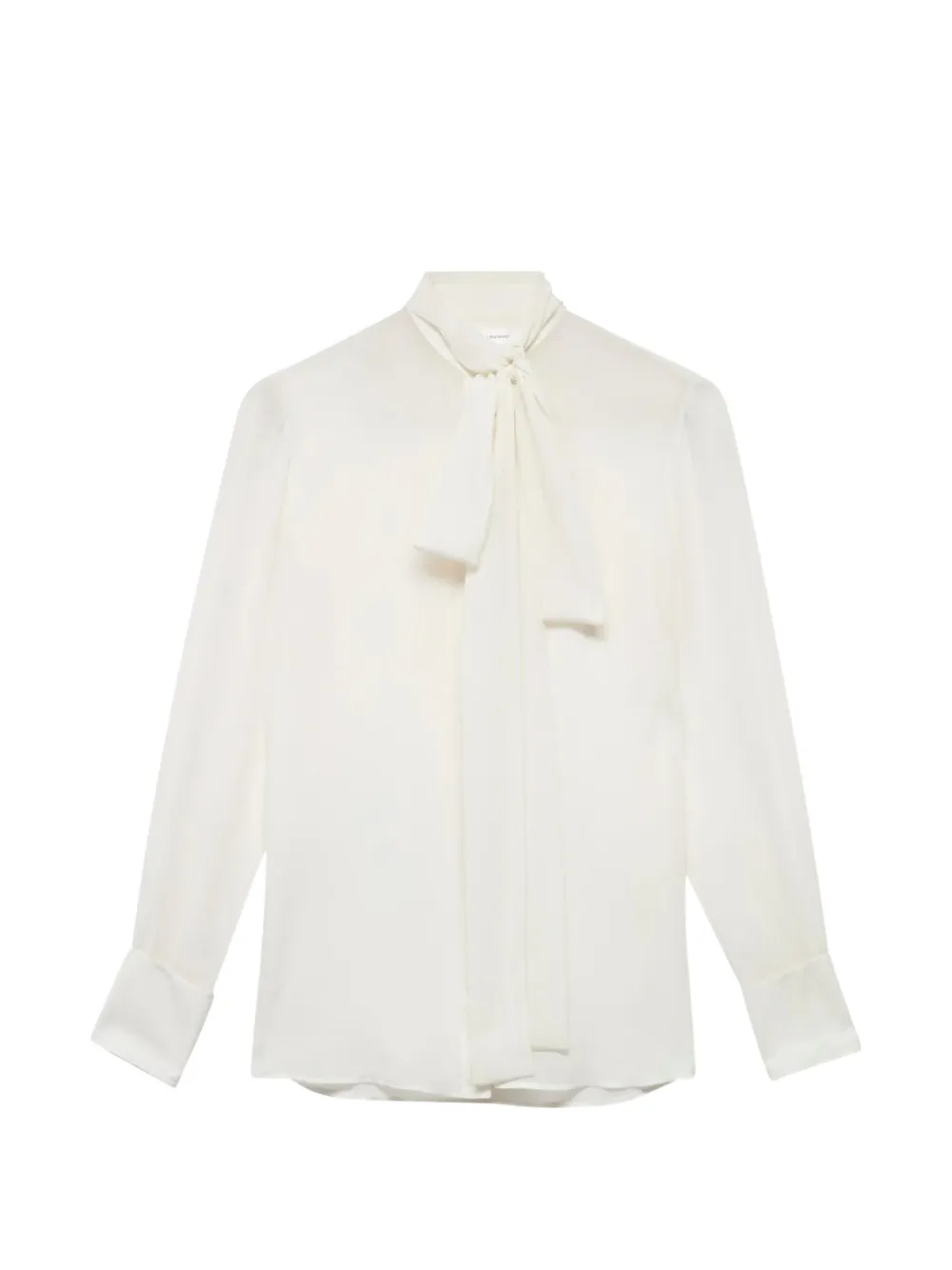 7 For All Mankind pussy-bow long-sleeve shirt - Bianco