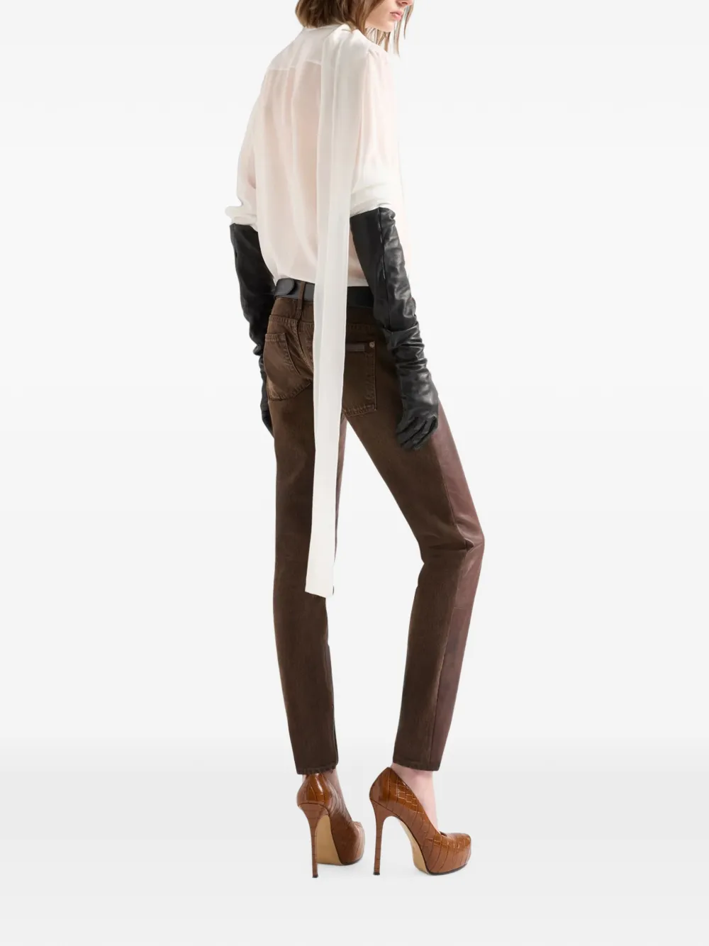 7 For All Mankind Blouse met strik Wit