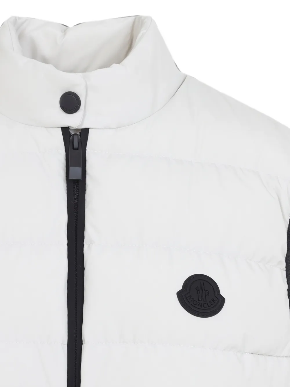 Moncler Romantisme gewatteerde top met ceintuur Wit