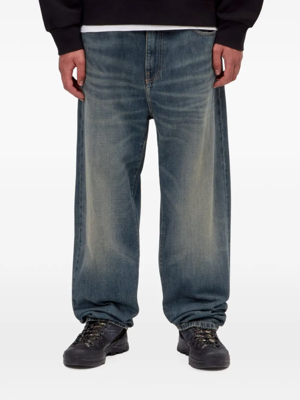 Carhartt WIP Aaron jeans met vervaagd effect Blauw