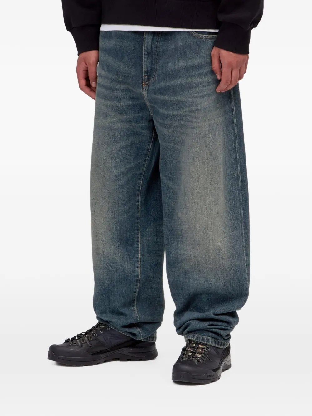 Carhartt WIP Aaron jeans met vervaagd effect Blauw