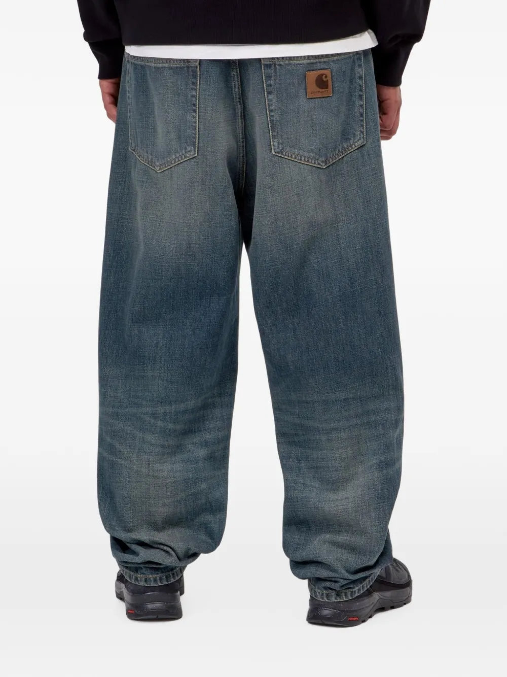 Carhartt WIP Aaron jeans met vervaagd effect Blauw