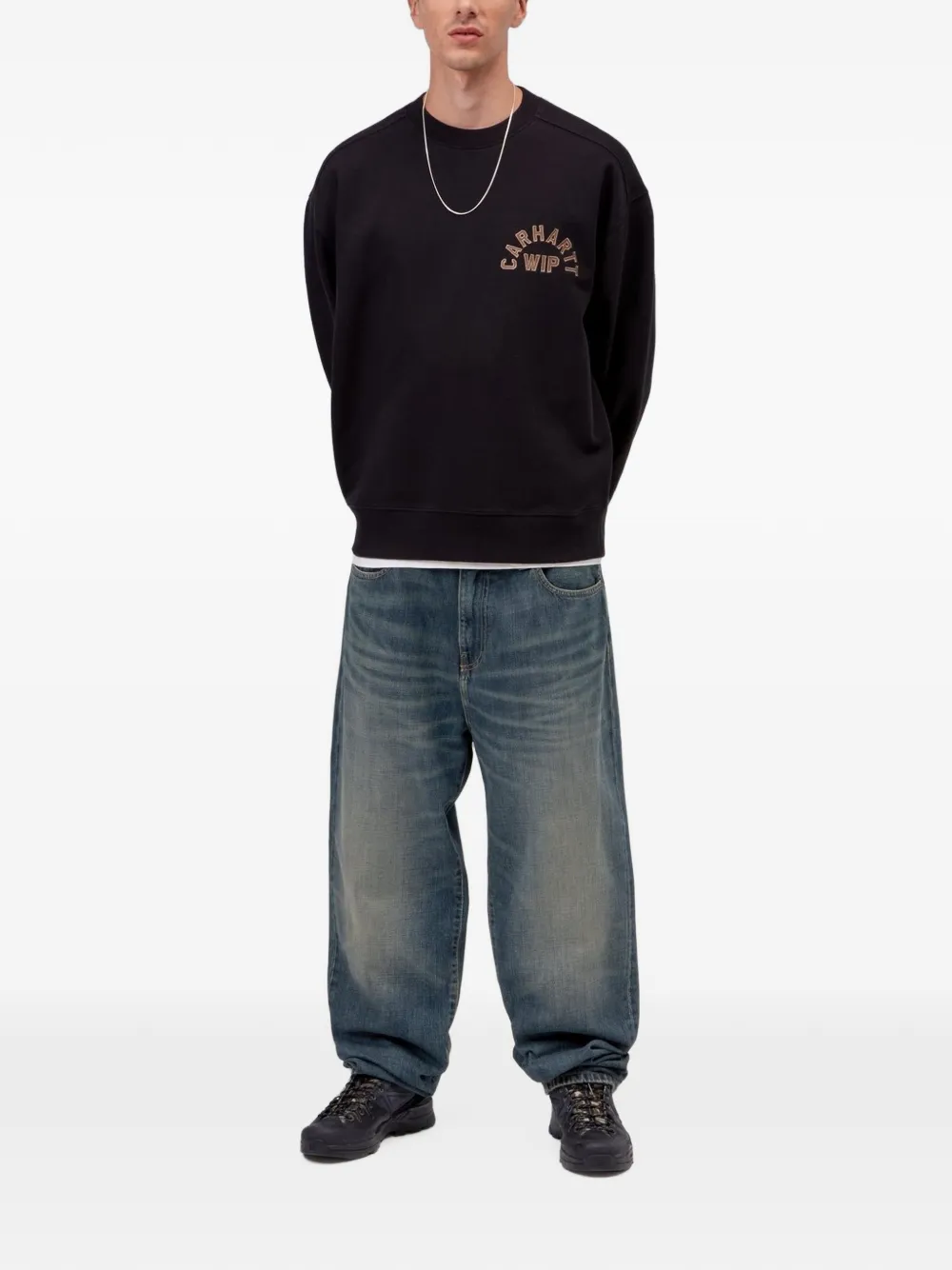 Carhartt WIP Aaron jeans met vervaagd effect Blauw