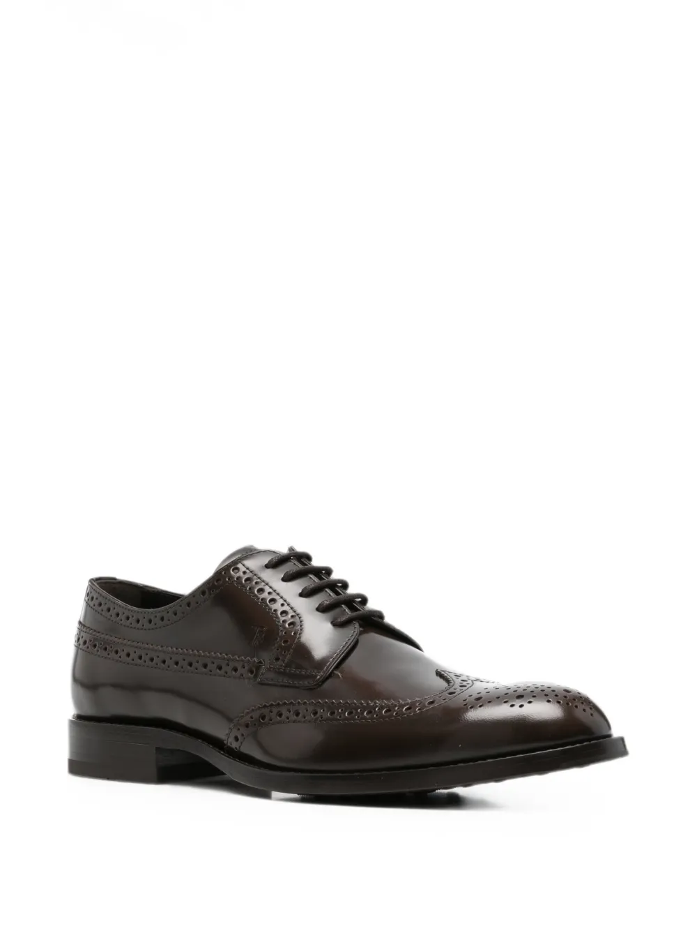 Tod's brogue-detail leather Derby shoes Bruin
