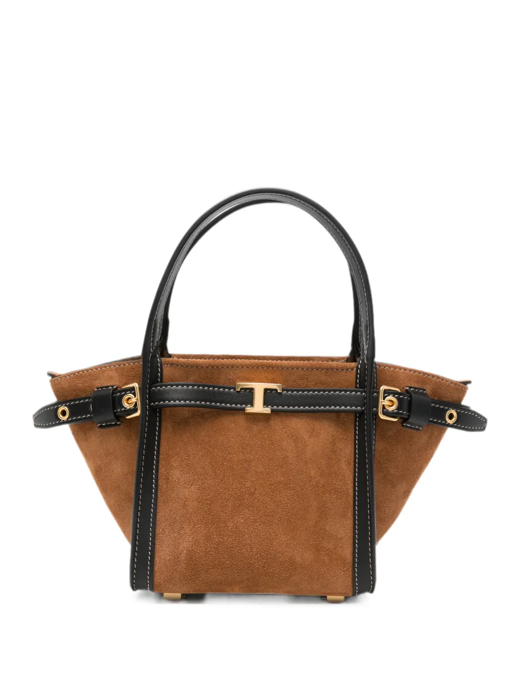 Tod's Suede Tote Bag In Brown