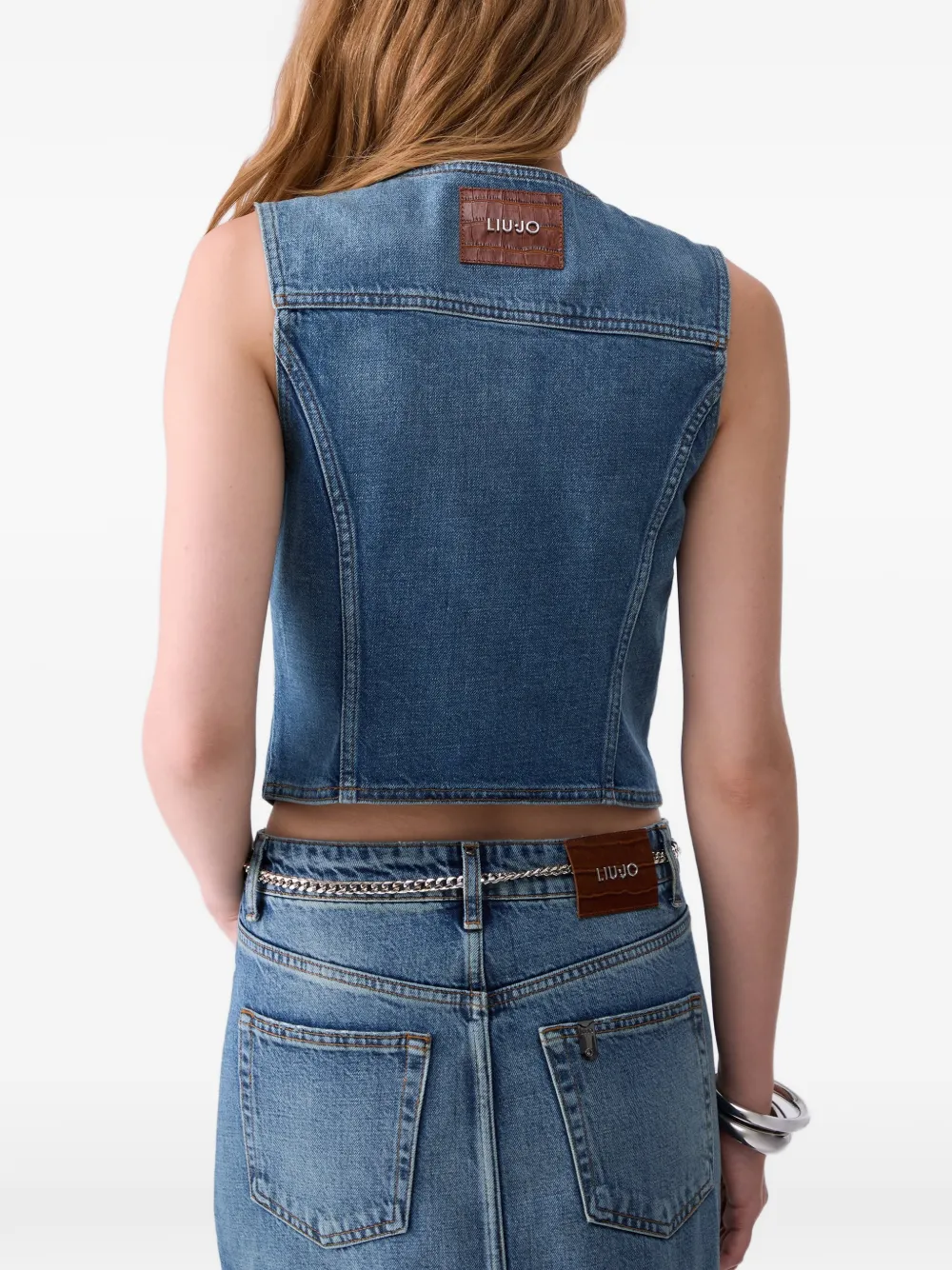 LIU JO Spijkergilet Blauw
