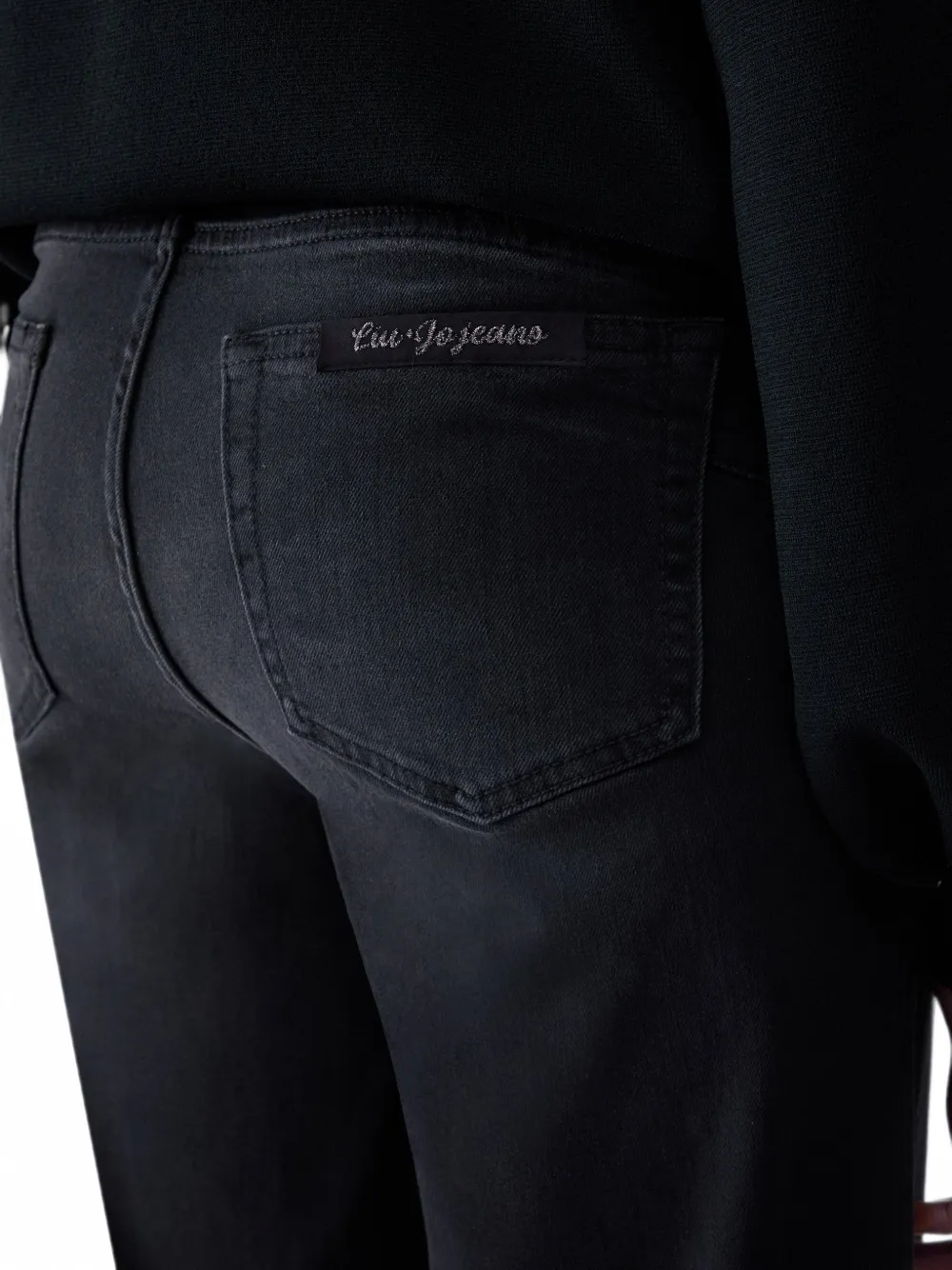 LIU JO Cropped flared broek Zwart