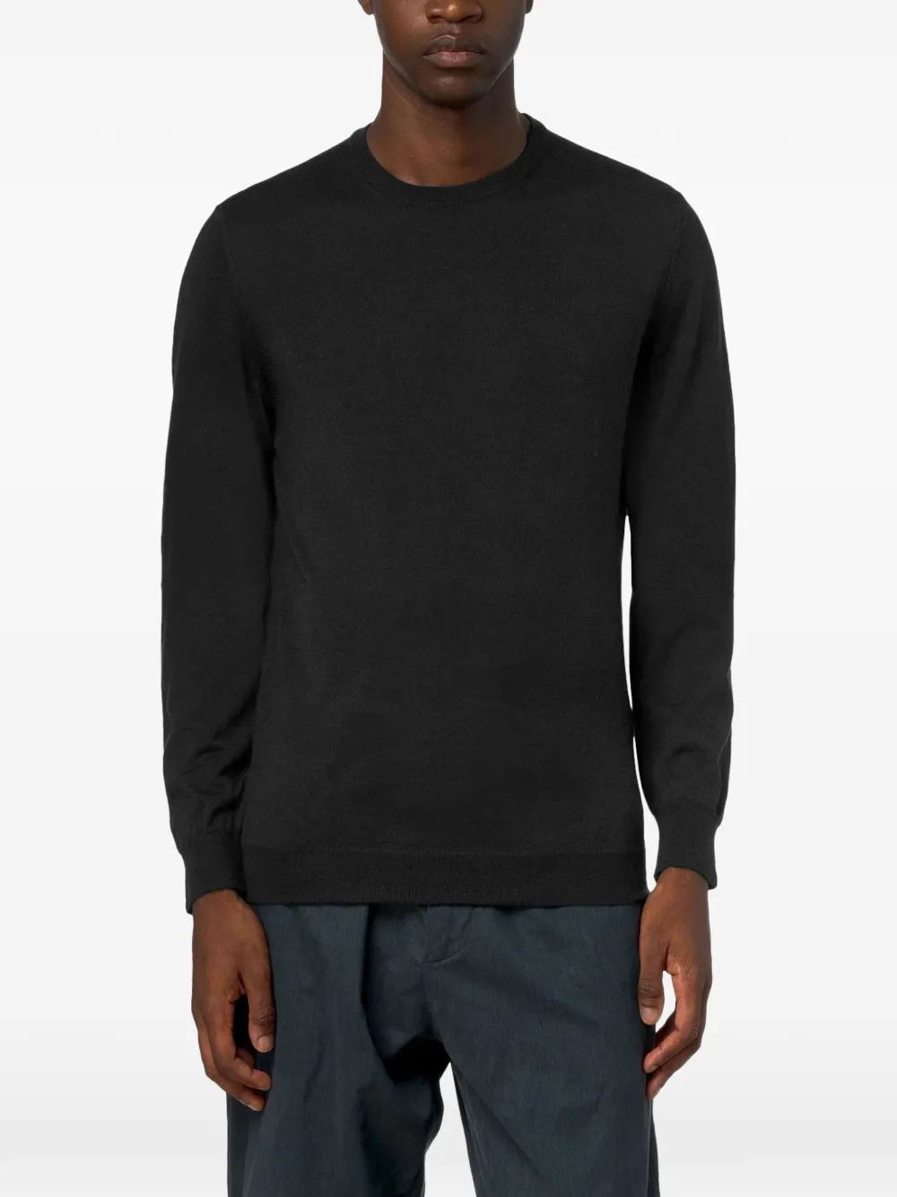 K-Way Sebastien crew-neck knitted sweater Zwart