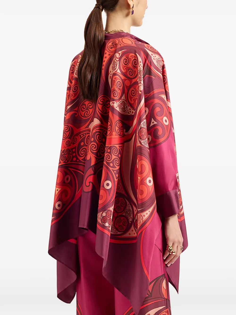 La DoubleJ Zijden blouse Rood