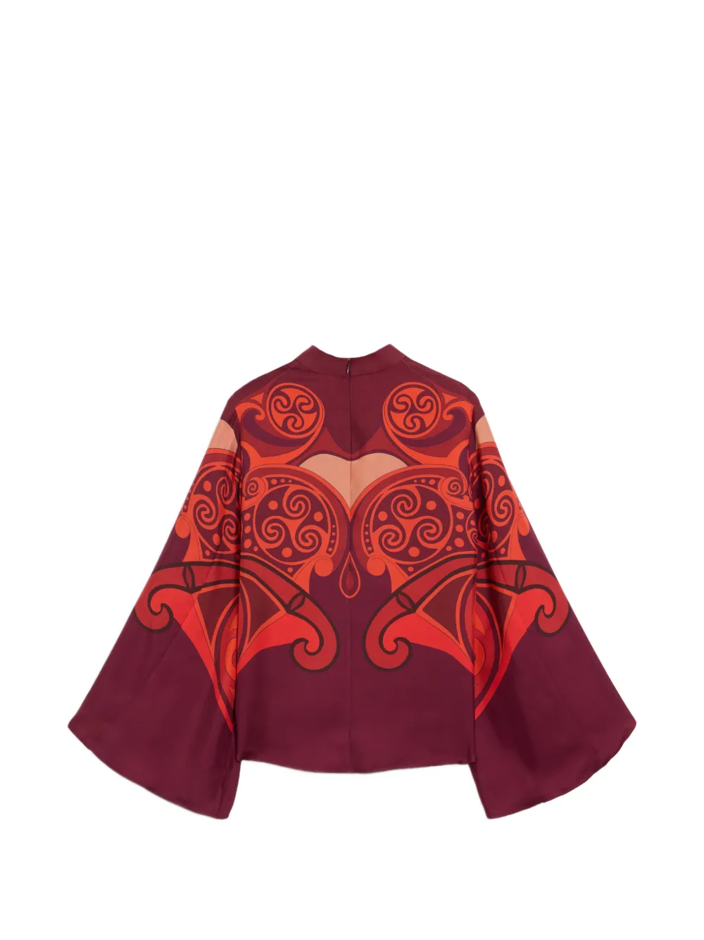 La DoubleJ alchemy placée bell-sleeve top Paars
