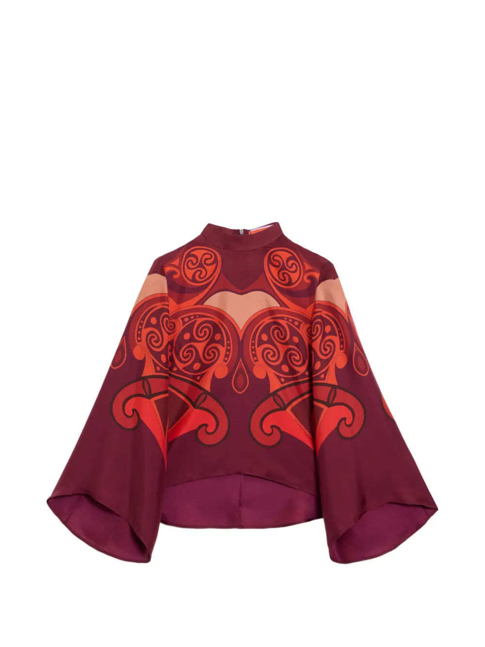 La DoubleJ alchemy placée bell-sleeve top Paars