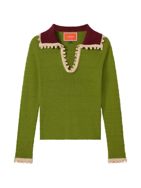 La DoubleJ picket polo jumper