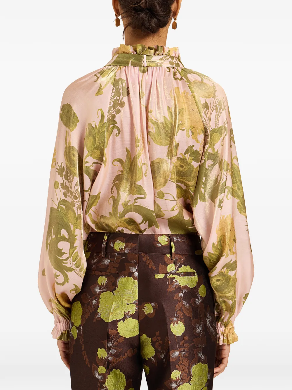 La DoubleJ Blouse met bloemenprint Roze