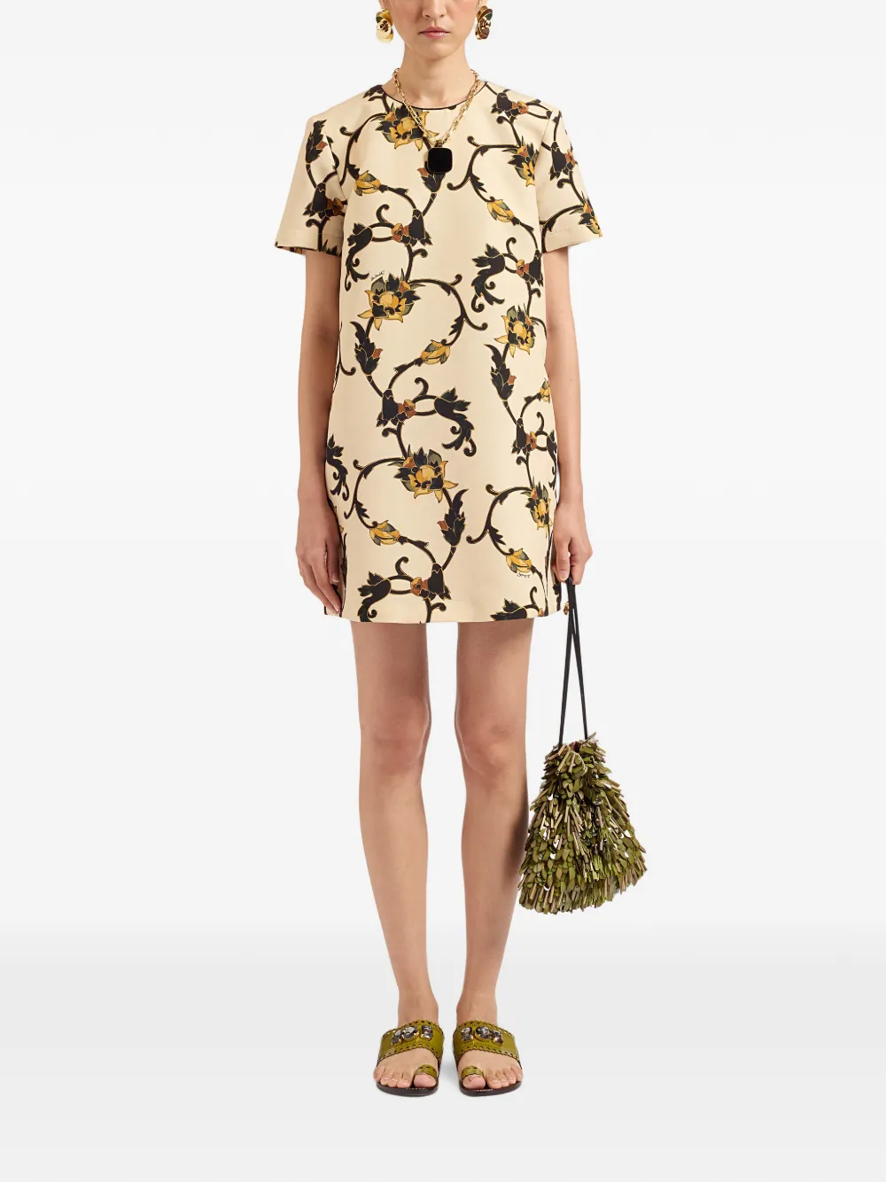 La DoubleJ Swing mini-jurk Beige