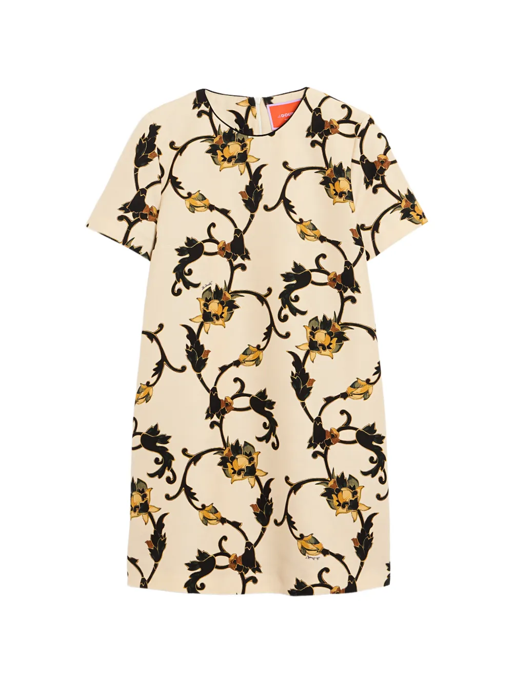 La DoubleJ mini swing dress - Toni neutri