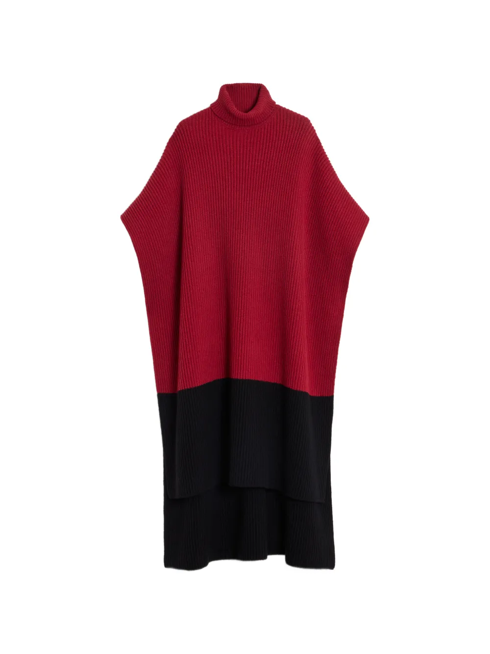 La DoubleJ Make An Entrance cape bicolor - Rosso