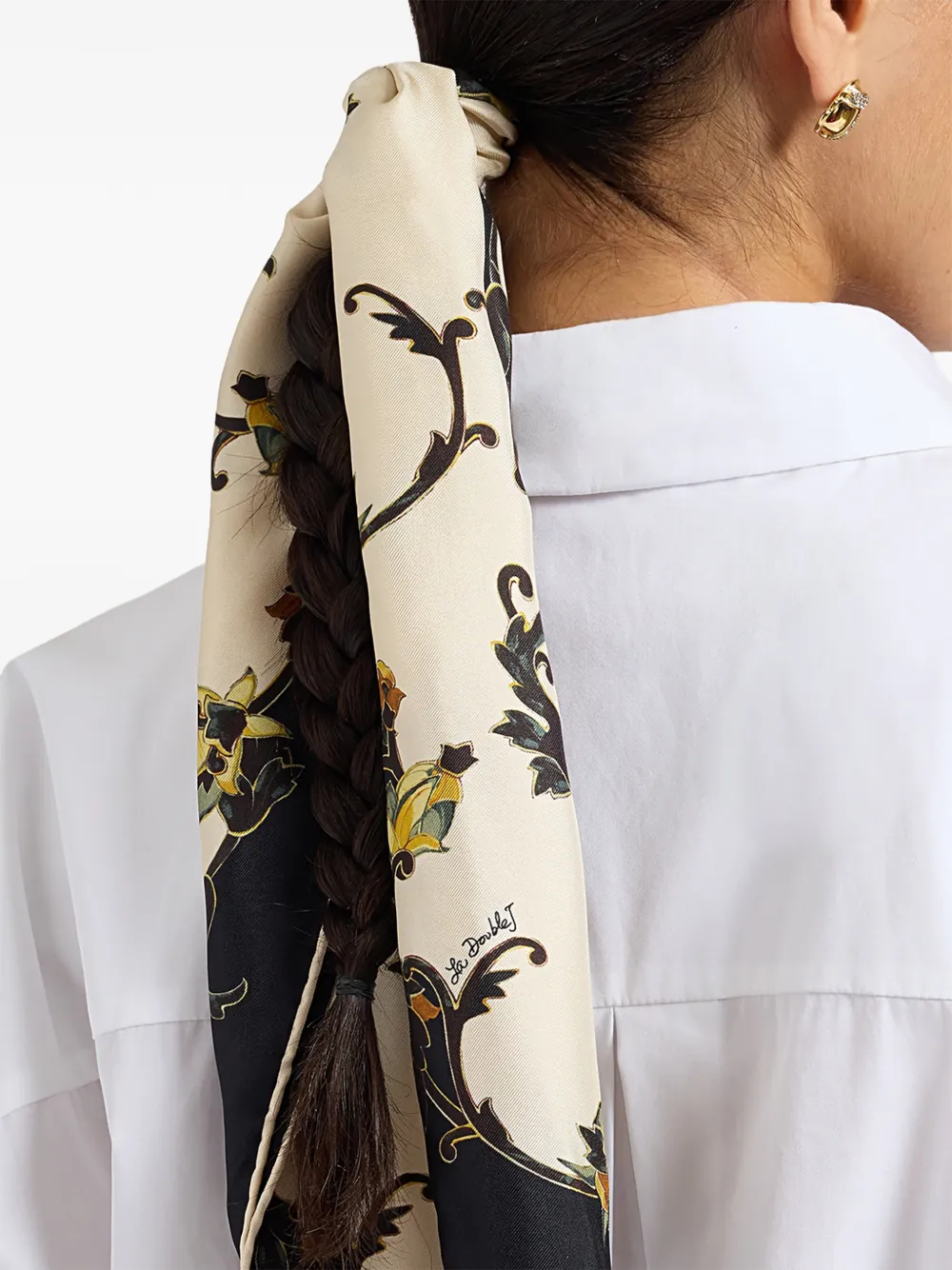 La Doublej Diamond Scarf In Multi