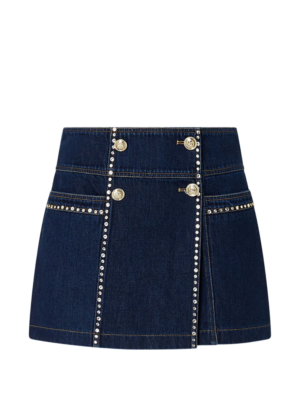 LIU JO skirt-pants with rhinestones - Blu