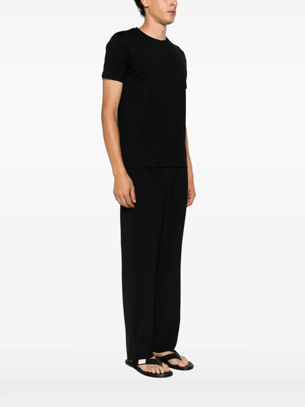 Stefan Brandt T-shirt met ronde hals Zwart