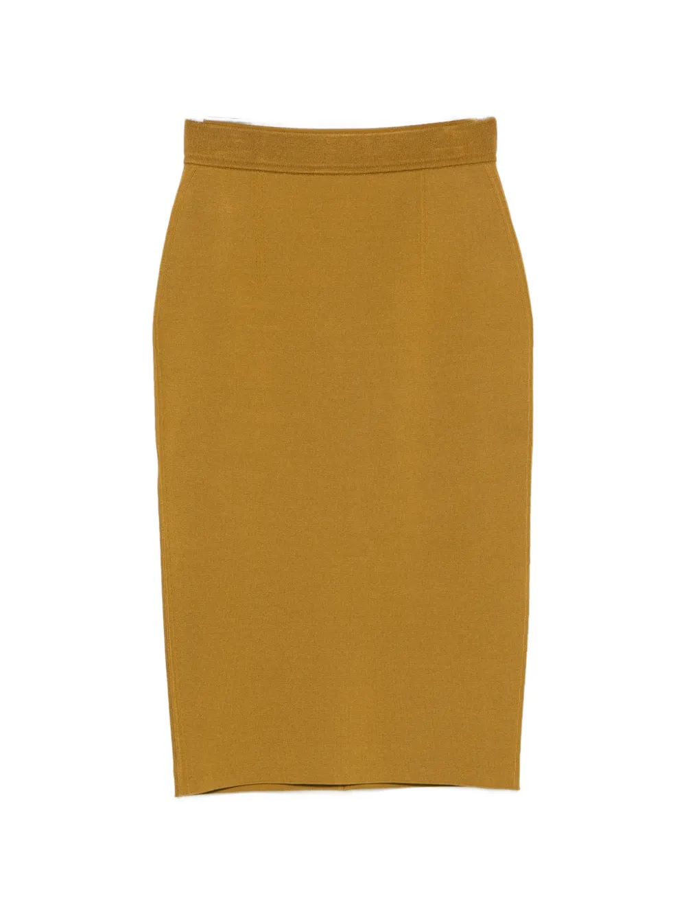 Tom Ford Belted Knit Midi Skirt In Neutrals