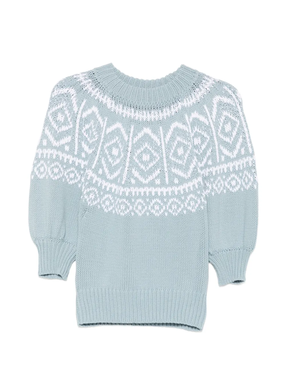 Altuzarra Howard Fair Isle-knit - Blau
