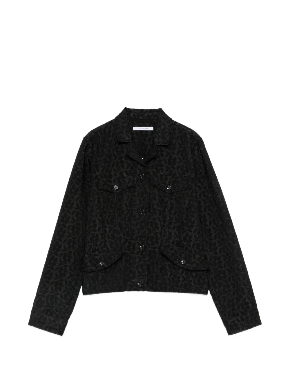 Cecilie Bahnsen Clover floral-jacquard jacket - Schwarz