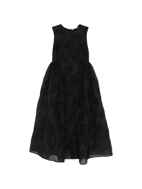Cecilie Bahnsen Vestido midi sem mangas