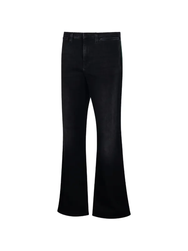 Gucci Web-stripe Flared Jeans | Black | FARFETCH CA