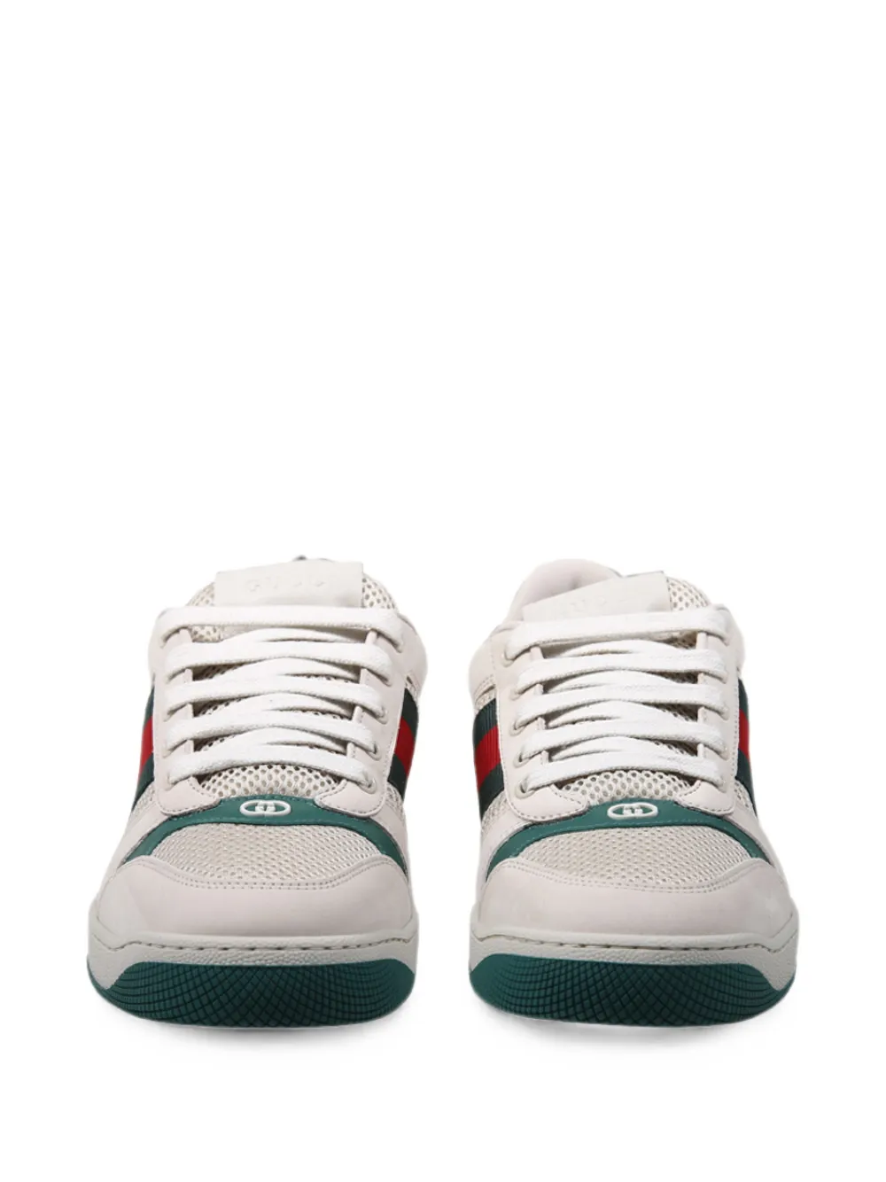 Gucci Screener Web-stripe panelled sneakers Wit