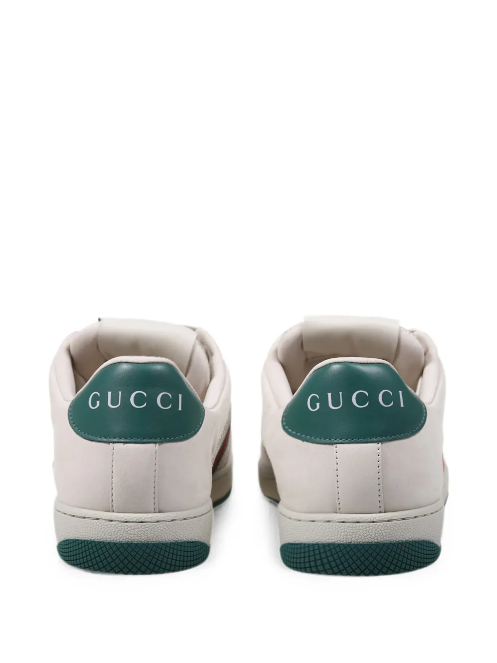Gucci Screener Web-stripe panelled sneakers Wit
