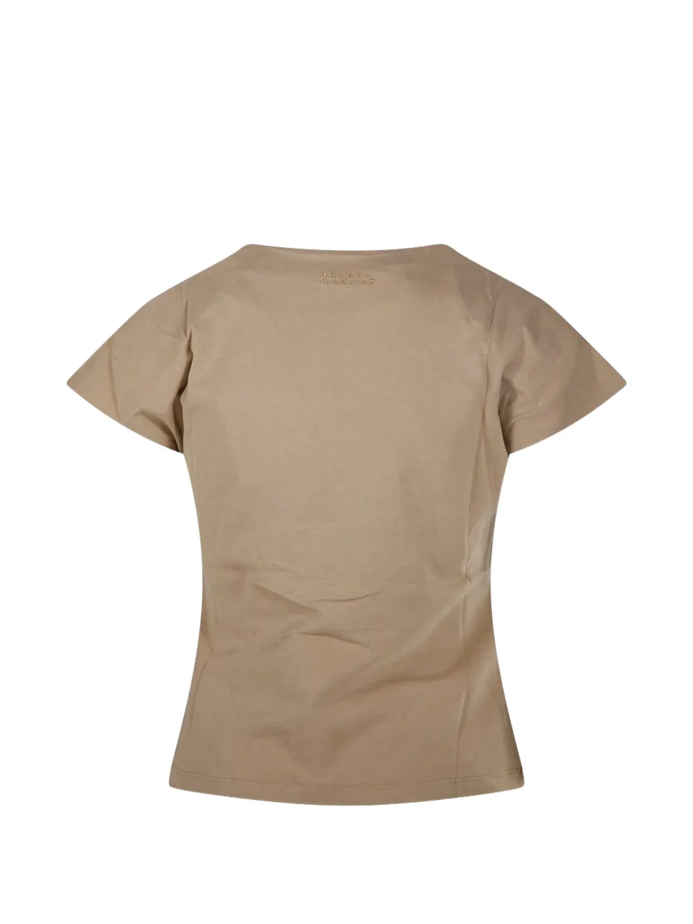 ISABEL MARANT Nadrine T-shirt met gedraaid detail en V-hals Beige