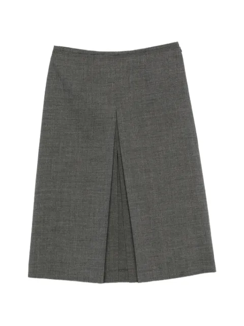 Prada pleated wool skirt