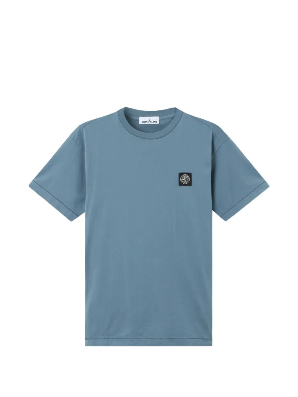 Stone Island cotton jersey slim-fit T-shirt with compass patch Blauw