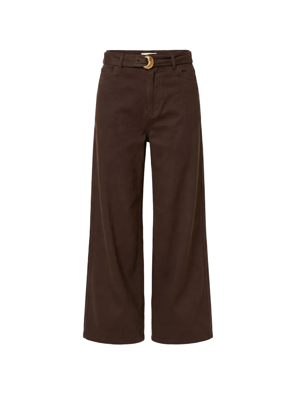 TWINSET belted pocket jeans - Marrone