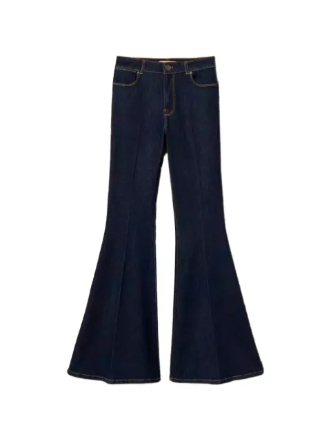 TWINSET belt-loop flared jeans