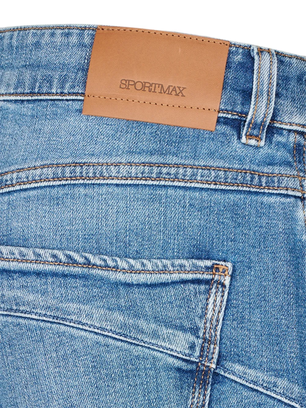 Sportmax Jeans met omgeslagen pijpen Blauw